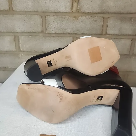 Hugo Boss  Leather Ankle Strap Heels