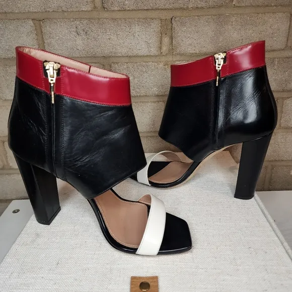 Hugo Boss  Leather Ankle Strap Heels