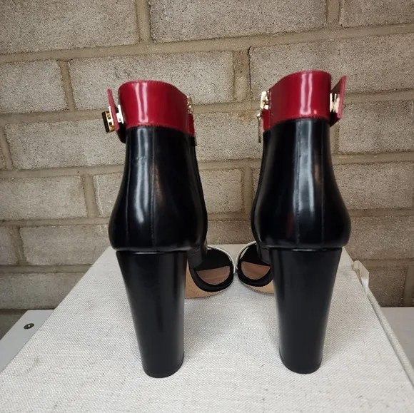Hugo Boss  Leather Ankle Strap Heels