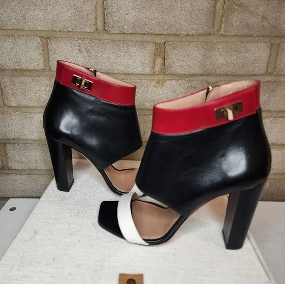 Hugo Boss  Leather Ankle Strap Heels