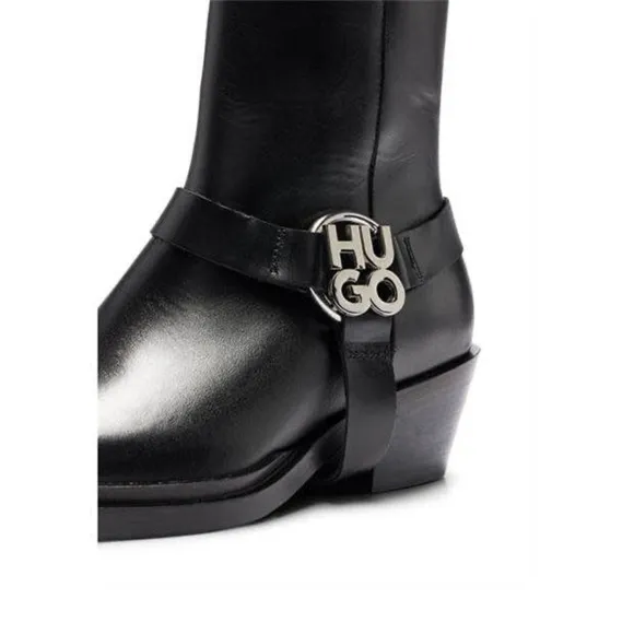 HUGO • KODY LEATHER ANKLE BOOTS