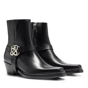 HUGO • KODY LEATHER ANKLE BOOTS