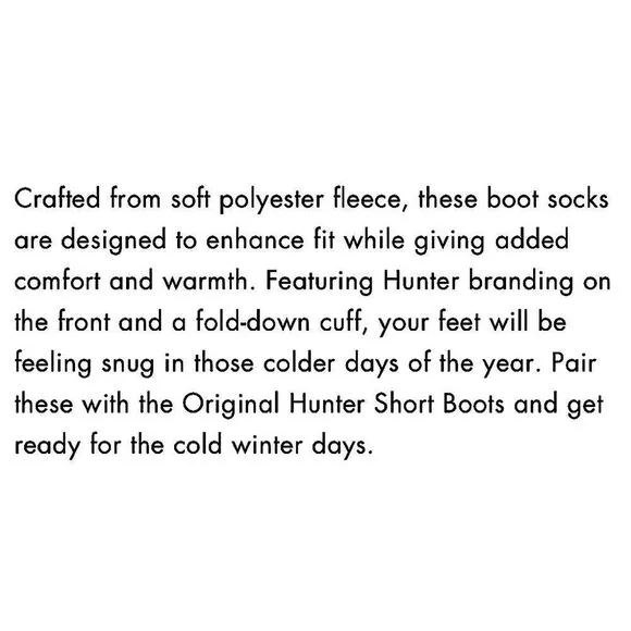 Hunter, Gloss-Black, Women’s Original Short Boot (Size 6) &amp; 2 Pair of Boot Socks