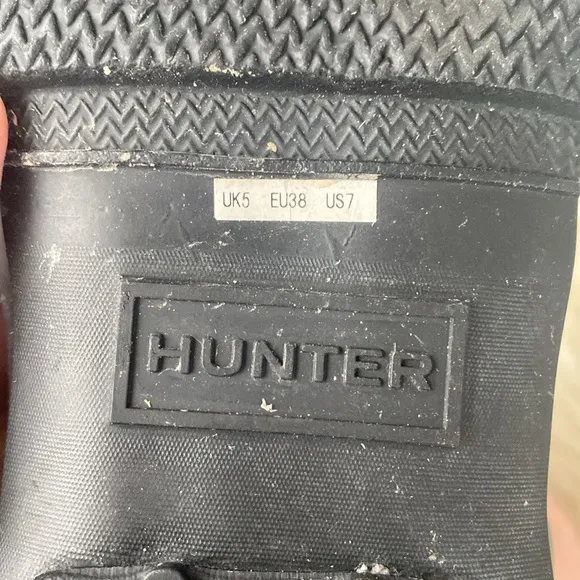 Hunter Navy Matt Tall Rain Boots Navy- wore one times, mint condition