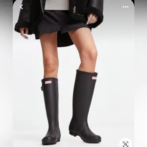 Hunter Navy Matt Tall Rain Boots Navy- wore one times, mint condition