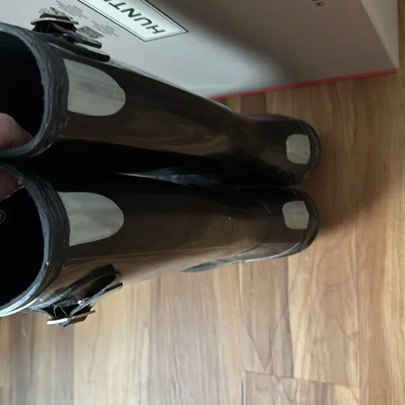 Hunter Original Gloss Rain Boots black UK 4 EU37 5 US 6