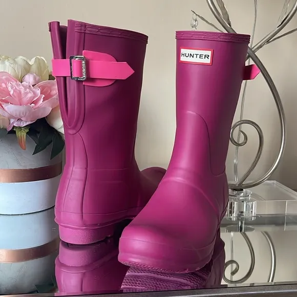 Hunter Original Short Boot Pink Rain Boots
