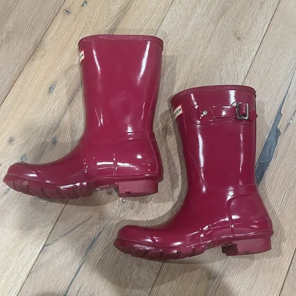 Hunter ‘original short’ gloss rain boots