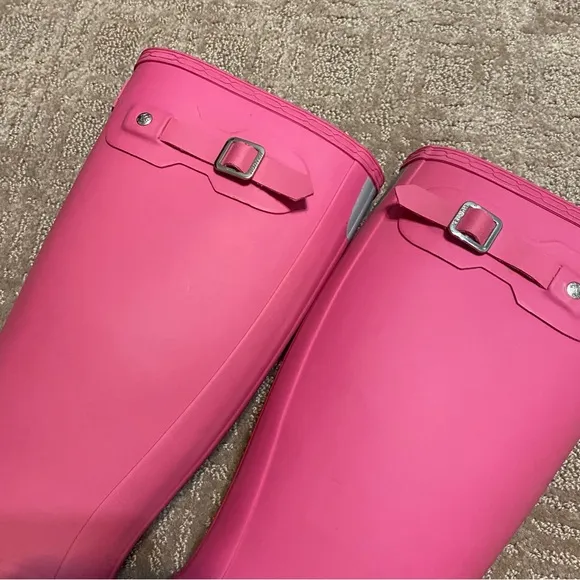 {Hunter} Original Short Rain Boots | Matte Pink ~ Size 5