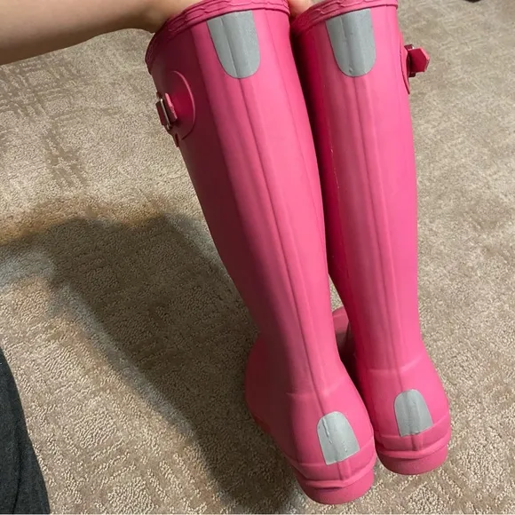 {Hunter} Original Short Rain Boots | Matte Pink ~ Size 5