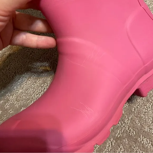 {Hunter} Original Short Rain Boots | Matte Pink ~ Size 5