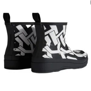 Hunter Play Logo Monogram Waterproof Short Rain Boot