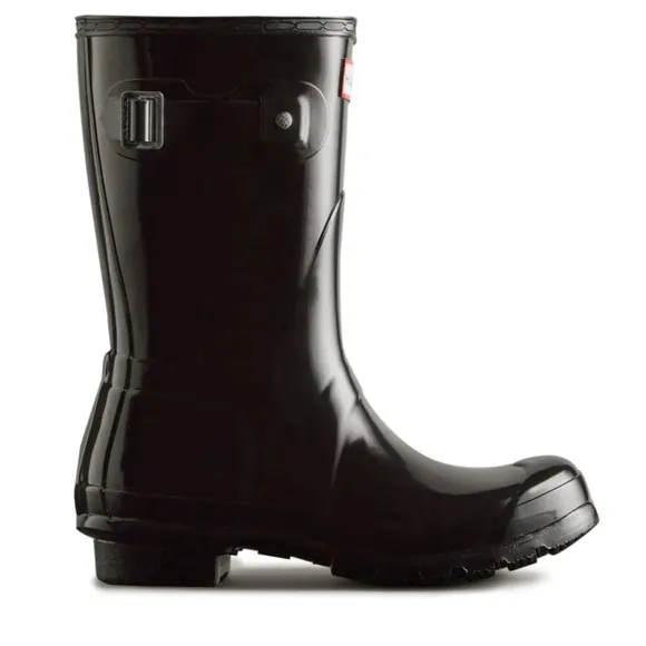 Hunter Rain Boots | Original Gloss Short Size 8M/9F in Black