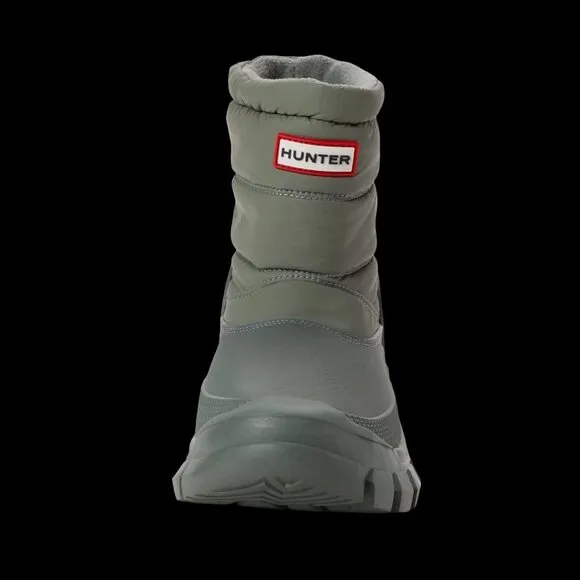 Hunter Women's Insulated Short Snow Boots - Waterproof Green, Size US 6