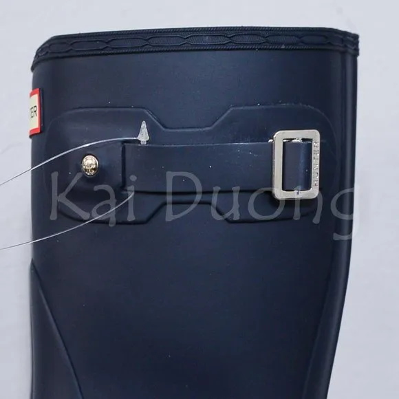 Hunter-Women's Original Short Rain Boots in Navy color