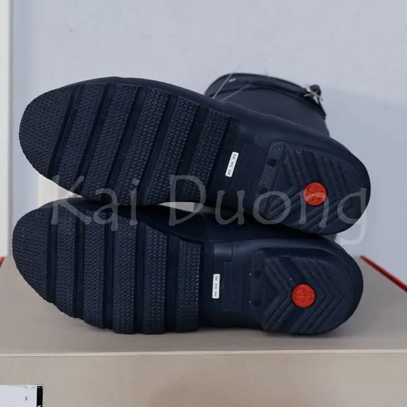 Hunter-Women's Original Short Rain Boots in Navy color