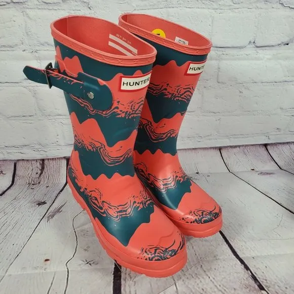 Hunter Women's Size 5 Storm Stripe Short Rain Boots
