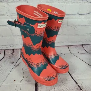 Hunter Women's Size 5 Storm Stripe Short Rain Boots