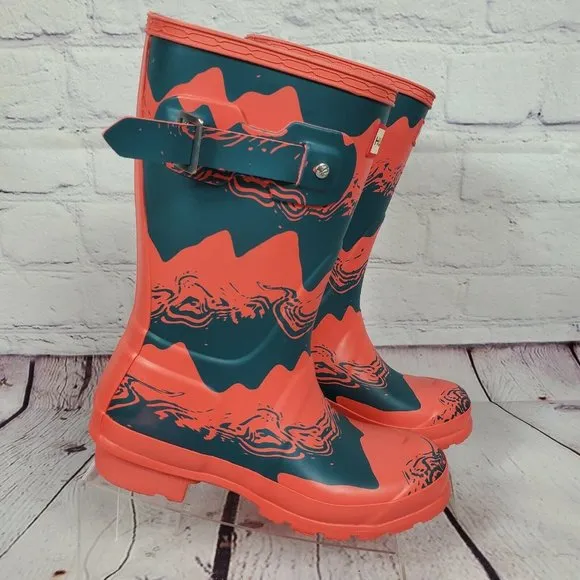 Hunter Women's Size 5 Storm Stripe Short Rain Boots
