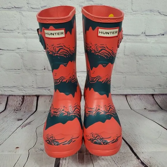 Hunter Women's Size 5 Storm Stripe Short Rain Boots