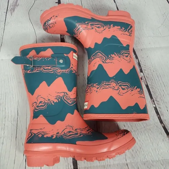 Hunter Women's Size 5 Storm Stripe Short Rain Boots