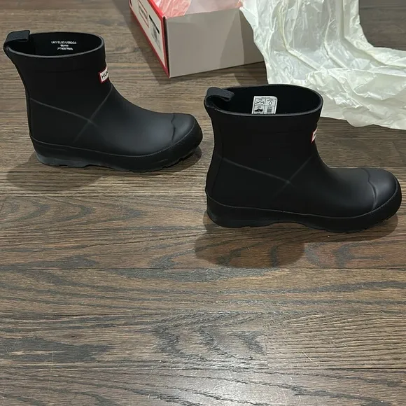 🌧️HUNTER🌧️Kids PLAY™ Short Rain Boots US2 Black NIB