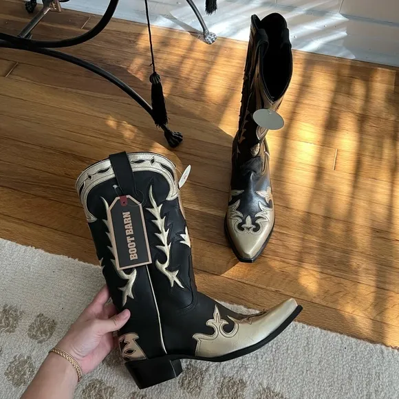 Idyllwind by Miranda Lambert Black and Gold Western Cowboy Boots