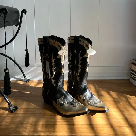 Idyllwind by Miranda Lambert Black and Gold Western Cowboy Boots