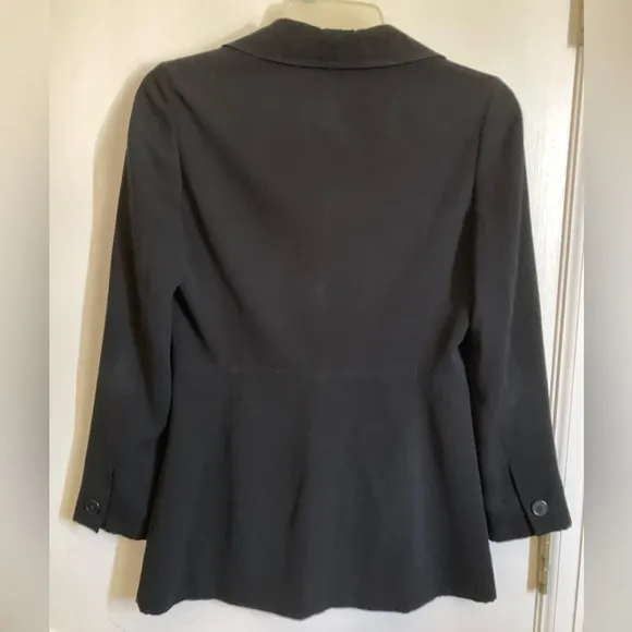 🌞INC International Concepts Black Long Sleeve Lined 2 Button Blazer Jacket #Gr