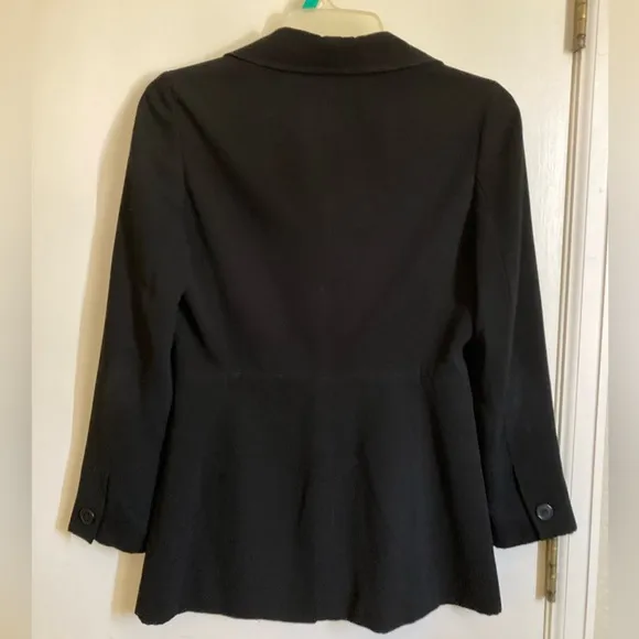 🌞INC International Concepts Black Long Sleeve Lined 2 Button Blazer Jacket #Gr