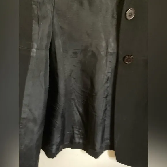 🌞INC International Concepts Black Long Sleeve Lined 2 Button Blazer Jacket #Gr