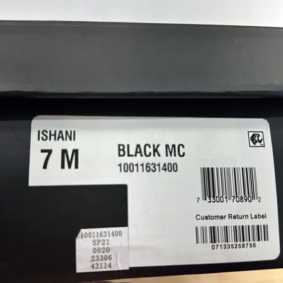 INC International Concepts Ishani Fringe Boots- Black MC- Size 7 M (Medium) NIB