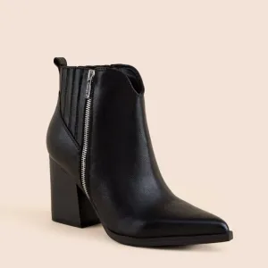 indigo rd. Oligai Ankle Boot in Black