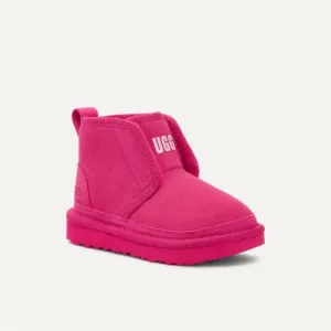 Infant Girls UGG Neumel EZ-Fit Bright Fuchsia Pink Suede Winter Boots size 6