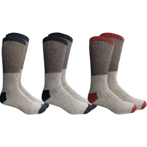 Insulated Thermal Cotton Cold Weather Crew Socks for Men or Women -3_Pack-Women