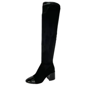 International Concepts Alvita OTK Faux Leather Suede Womens Boots Size 5.5M