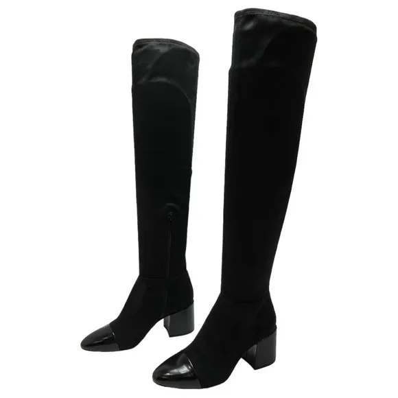 International Concepts Alvita OTK Faux Leather Suede Womens Boots Size 5.5M