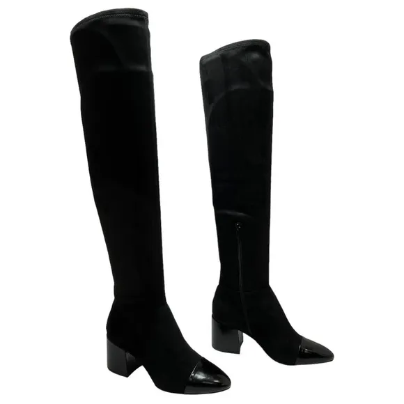 International Concepts Alvita OTK Faux Leather Suede Womens Boots Size 5.5M