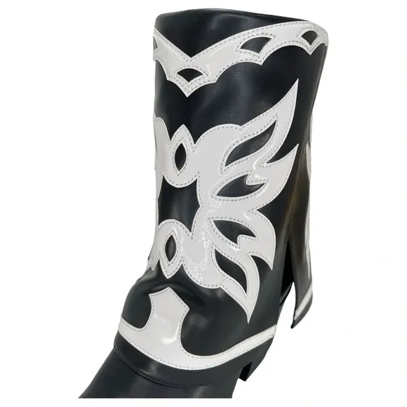 International Concepts Jadiza Western Style Over Ankle Womens Boots Size 5.5M