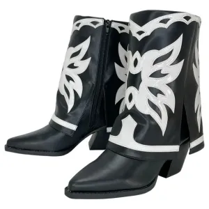 International Concepts Jadiza Western Style Over Ankle Womens Boots Size 5.5M