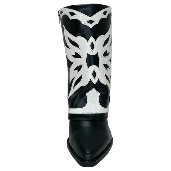 International Concepts Jadiza Western Style Over Ankle Womens Boots Size 5.5M