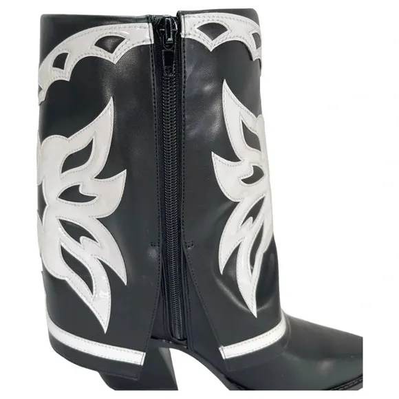 International Concepts Jadiza Western Style Over Ankle Womens Boots Size 5.5M
