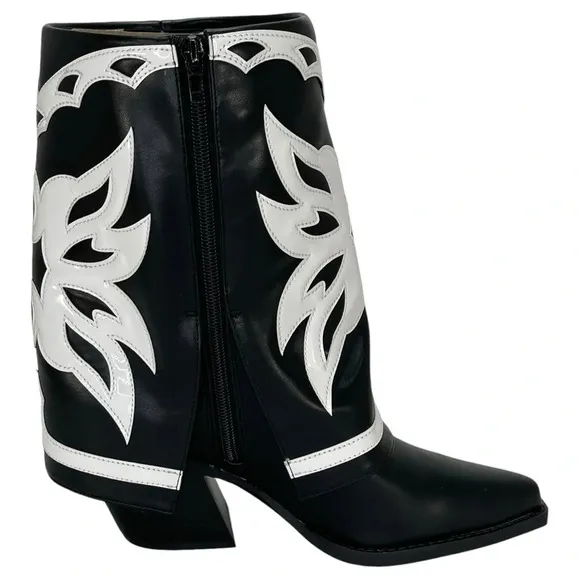 International Concepts Jadiza Western Style Over Ankle Womens Boots Size 5.5M
