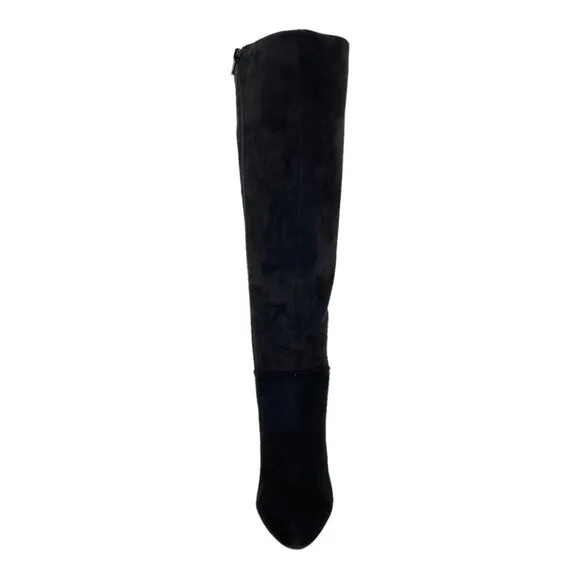 International Concepts Taisa Black Microsuede Knee High Womens Boots Size 9M