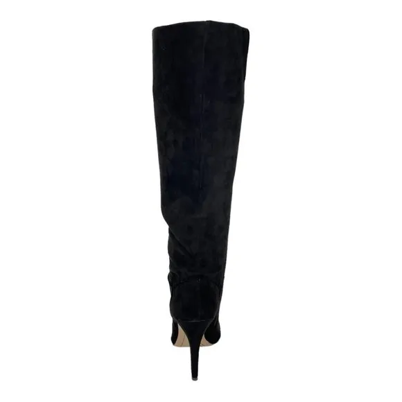 International Concepts Taisa Black Microsuede Knee High Womens Boots Size 9M