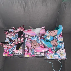 Iridescent and Checkered Women's Heels irregular choice heels