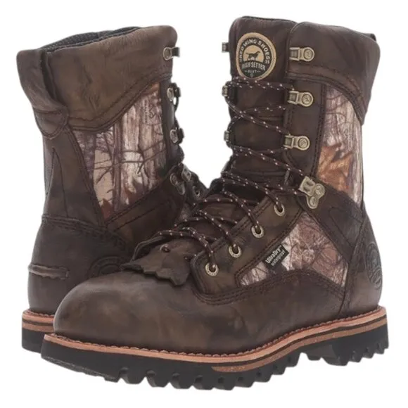 Irish Setter x Mossy Oak Camouflage Waterproof Elk Tracker Hunting Boot Sz 11.5