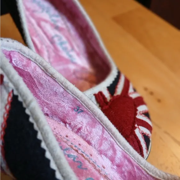 Irregular Choice Patty Union Jack Heels Size 37