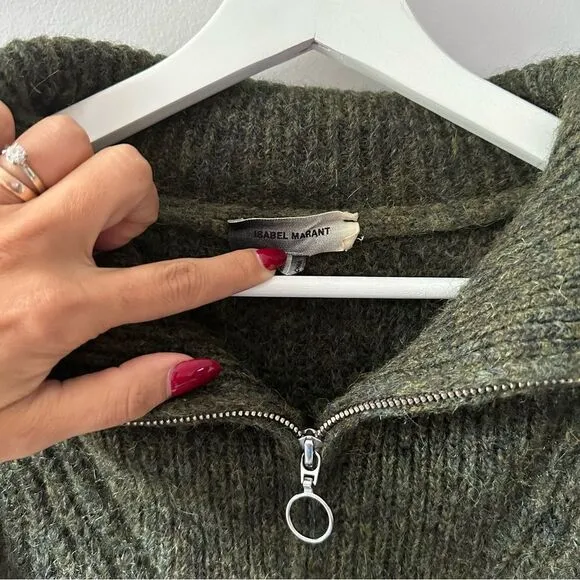 Isabel Marant Etoile Myclan Half-Zip Sweater