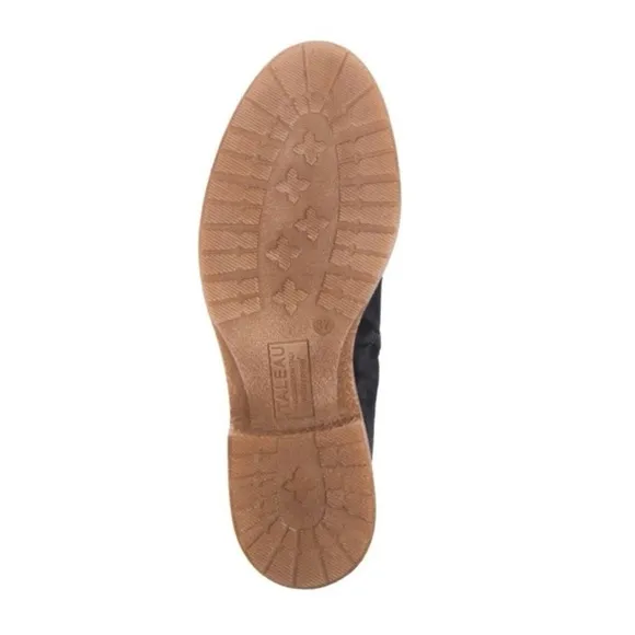 ITALEAU Italian Designer Foliona Chelsea BootsClassic Waterproof Leather Suede